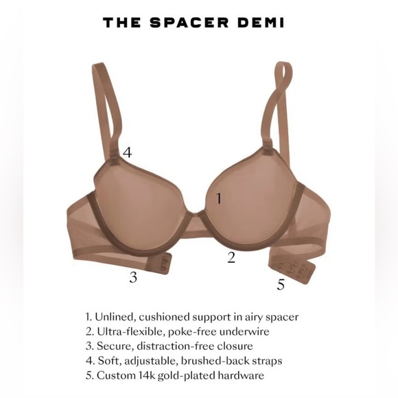 CUUP Demi Microfiber‎ Bra in Taupe, Size 36G NEW w/o TAG - Picture 7 of 11